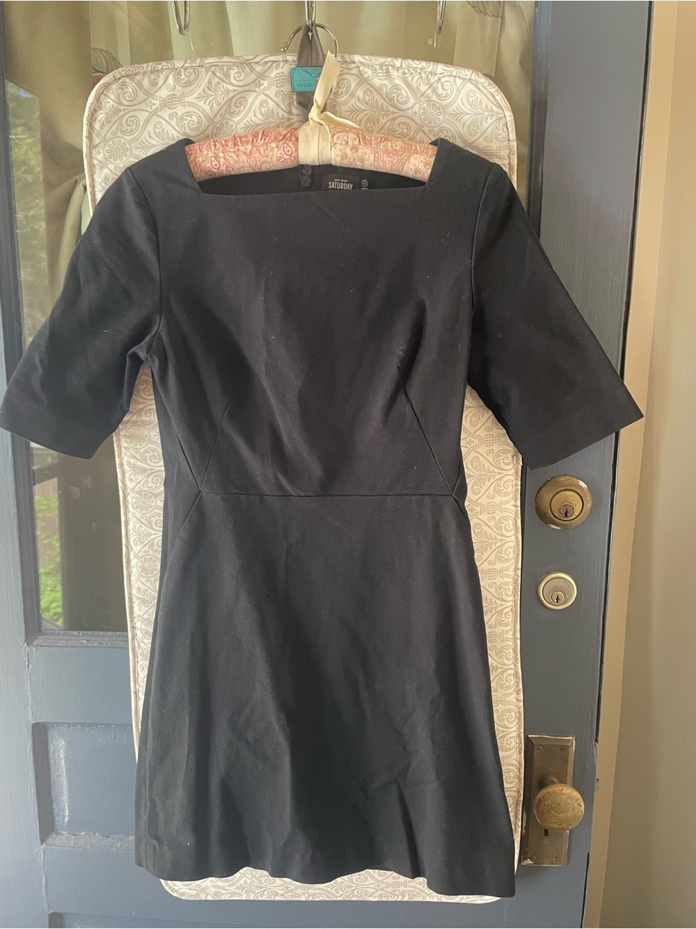 Kate Spade Sunday Black Sheath Dress NWOT